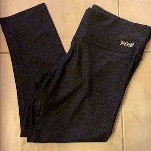 Pink cropped athletic leggings